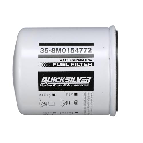 Quicksilver 8M0154772 Water Separating Fuel Filter for Select Johnson and Evinrude Outboards - Image 1