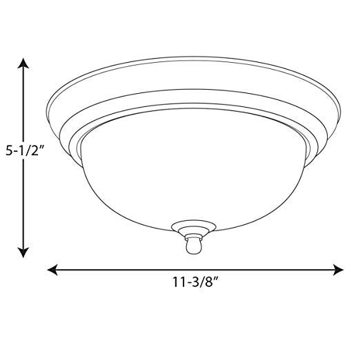 Progress Lighting P3924-20 1-Light Flushmount, Antique Bronze - Image 3