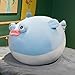 OPHRBU Puffer Fish Plush Pillow20inch Simulation Pufferfish Plush ToyBirthday Holiday Christmas for Girls Boys Adults Blue - Image 2