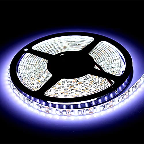 SUPERNIGHT 600 LEDs Light Strip Waterproof Cool White 7000K, SUPERNIGHT 16.4FT LED Rope Lighting Flexible Tape Decorate for Bedroom Boat Car TV backlighting Holidays Party (White) - Image 3