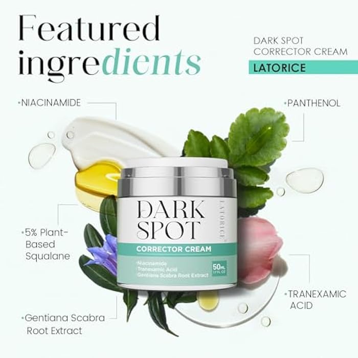 LATORICE Dark Spot Remover for Face and Body: Tranexamic Acid Serum for Women and Men - Reduce Sun Spot Melasma Freckles - Natural Ingredient Enriching Skin Care (1.7 Fl Oz) - Image 5
