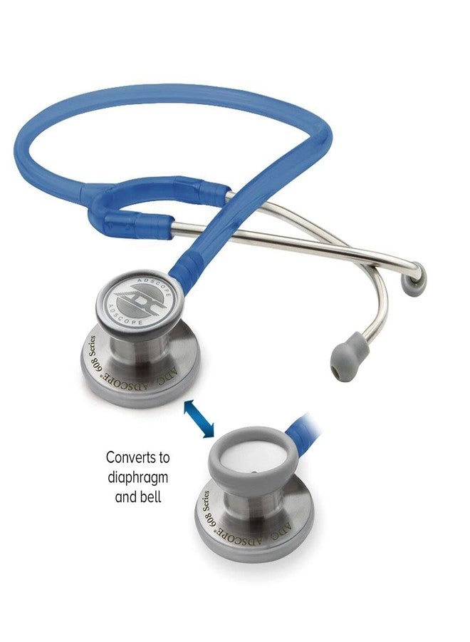ADC 608G Adscope Model 608 Premium Convertible Clinician Stethoscope with Tunable AFD Technology for Adult and Pediatric Patients, Gray - Image 2