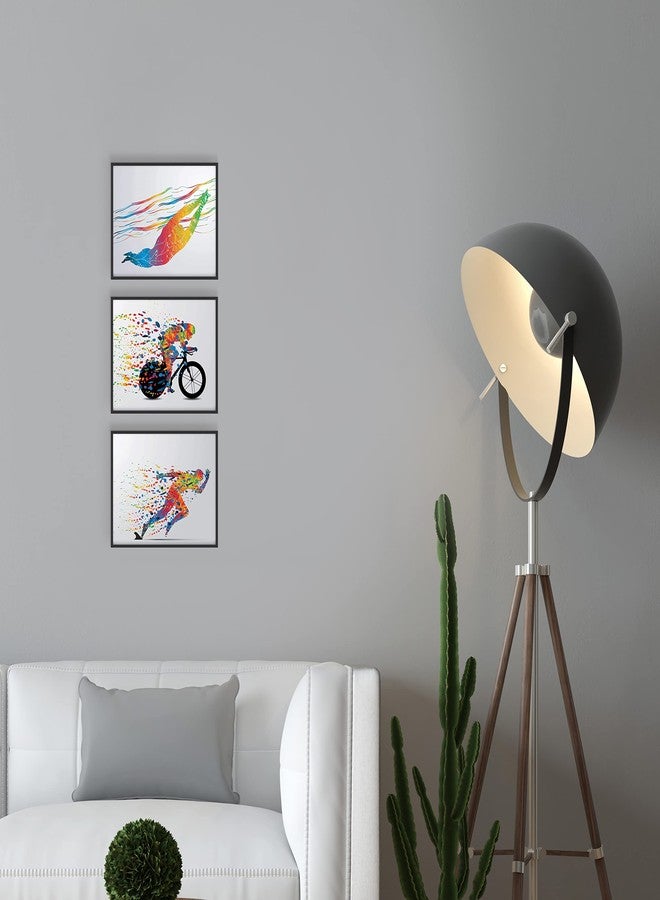 Summit Designs Ironman Triathlon Wall Art Decor - Set Of 3 (8x10) Poster Photos - Swimming Bike Run Race Mens Womens Sport Prints - Running - Image 4