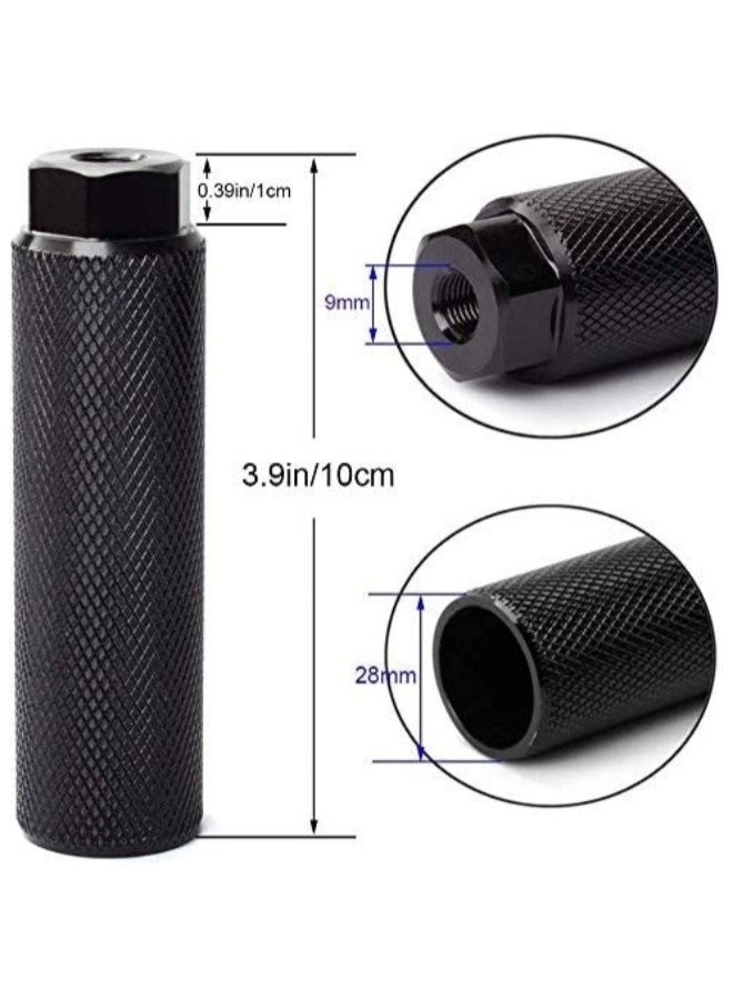 ShebSheb 1 Pairs Aluminum Alloy Bike Pegs for Mountain Bike Cycling Rear Stunt Pegs Fit 3/8 inch Axles - Image 4