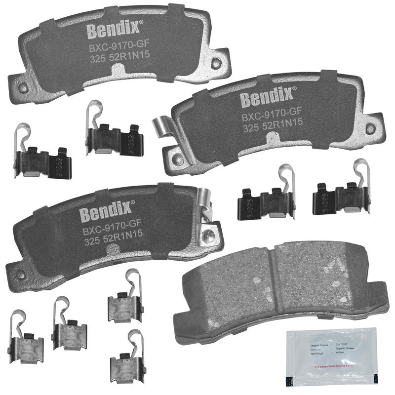 Bendix Priority1 CFC325 Ceramic Rear Brake Pads for Lexus ES250 1991-1990, ES300 1999-1992, RX300 2003-1999, Toyota Camry 1999-1988, Celica 1999-1986, Solara 2000-1999 - Image 3