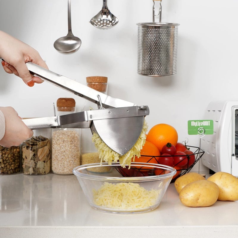 MyLifeUNIT Heavy Duty Commercial Potato Ricer, Stainless Steel Business Potato Ricer and Masher - Image 3