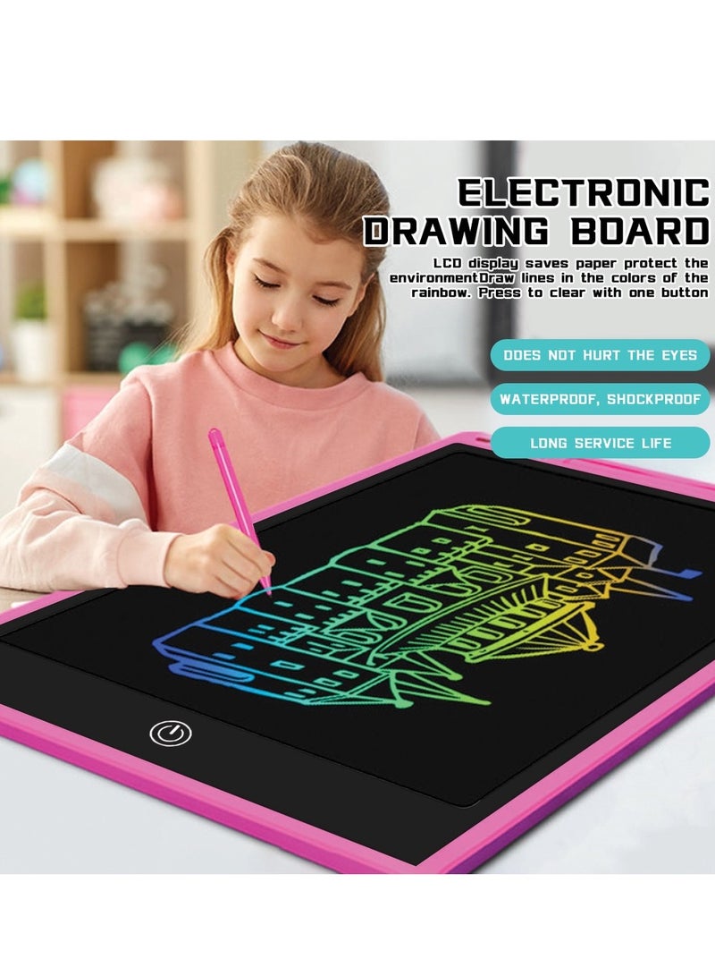 Portable Children's LCD Writing Tablet, Electronic Drawing Board With Professional Pen, Children's Educational Toy, Reusable,For Drawing, Writing, Calculation, Memo Recording/12-Inch  - Image 2