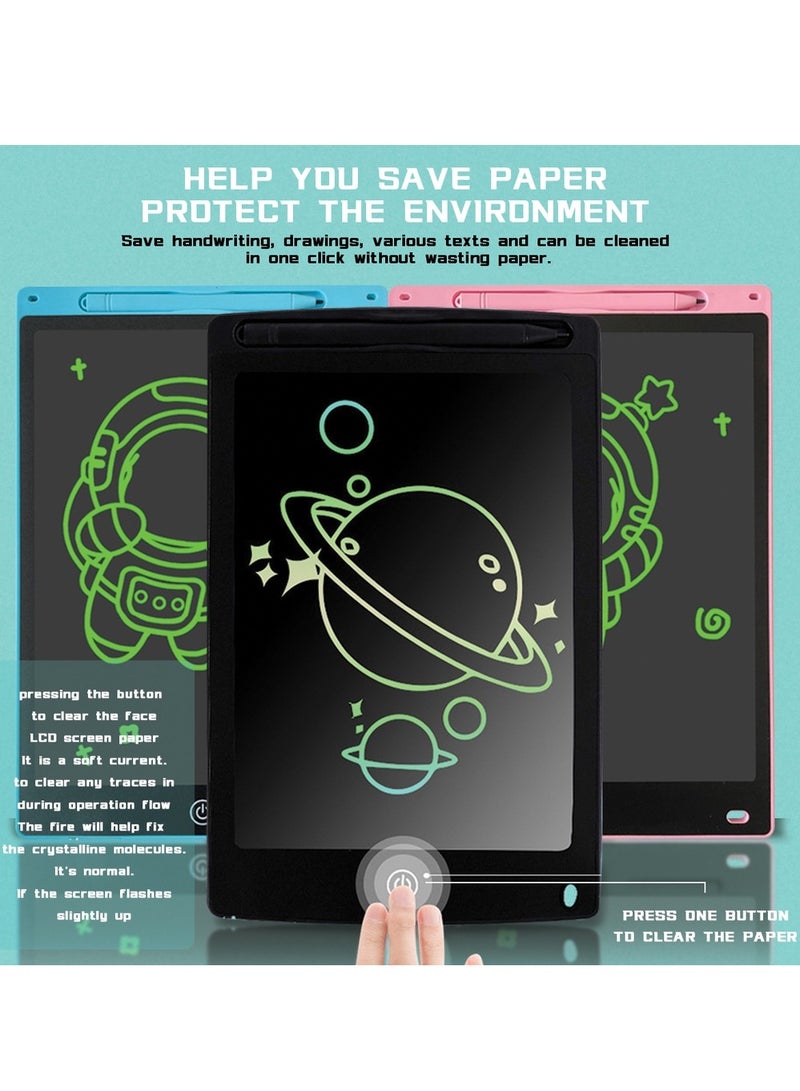 Portable Children's LCD Writing Tablet, Electronic Drawing Board With Professional Pen, Children's Educational Toy, Reusable,For Drawing, Writing, Calculation, Memo Recording/12-Inch  - Image 3