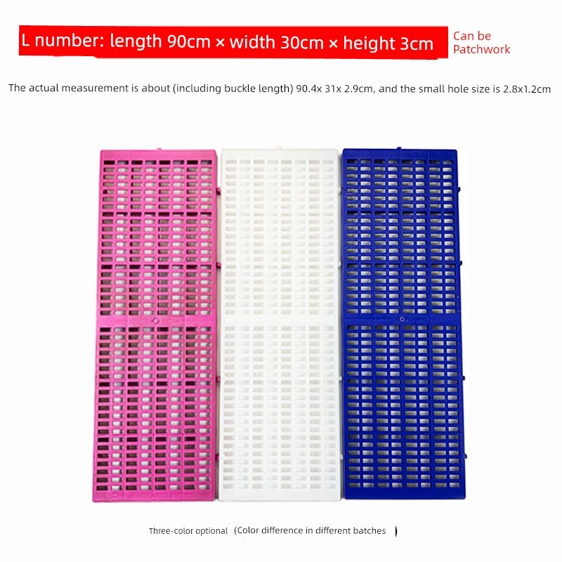 Dog cage mat Plastic floor mat Grid leaking board Pet cage mat Cat dog rabbit anti-slip mat Pad insulation - Image 2