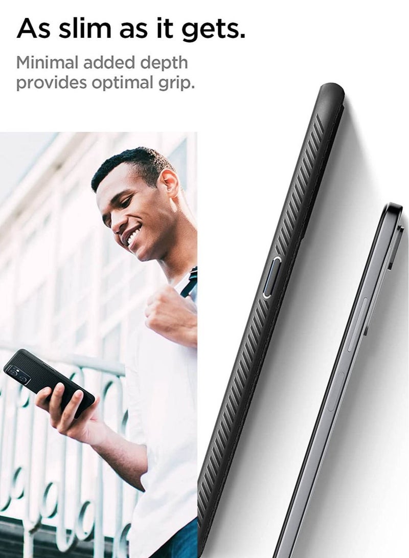 Spigen Liquid Air Case Cover for Oppo Find X5 LITE and Oppo Reno7 5G - Matte Black - Image 4