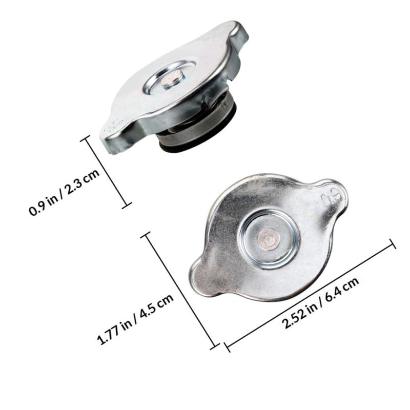 GALPADA 2pcs Coolant Cap Pressure Release For Vehicle Radiator - Image 3