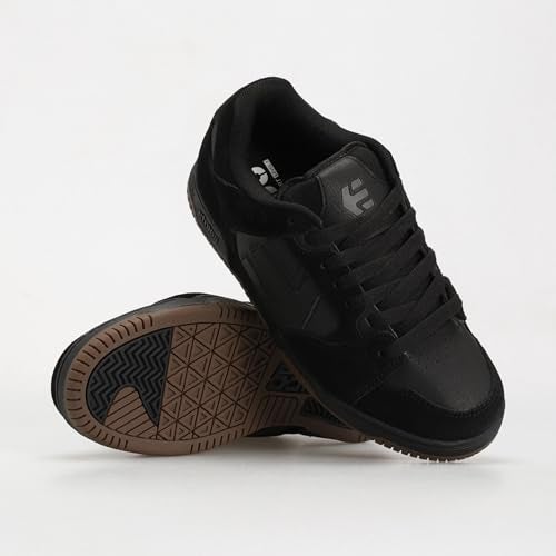 Etnies Faze– Classic Skate Heritage Style with on-Trend Puffy Look, Reinforced Cupsole, Cushioned Fit, Everyday Sneakers with bite - Black/Black/Gum - 9.5 - Image 3
