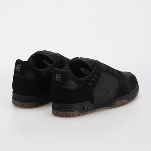 Etnies Faze– Classic Skate Heritage Style with on-Trend Puffy Look, Reinforced Cupsole, Cushioned Fit, Everyday Sneakers with bite - Black/Black/Gum - 9.5 - Image 5