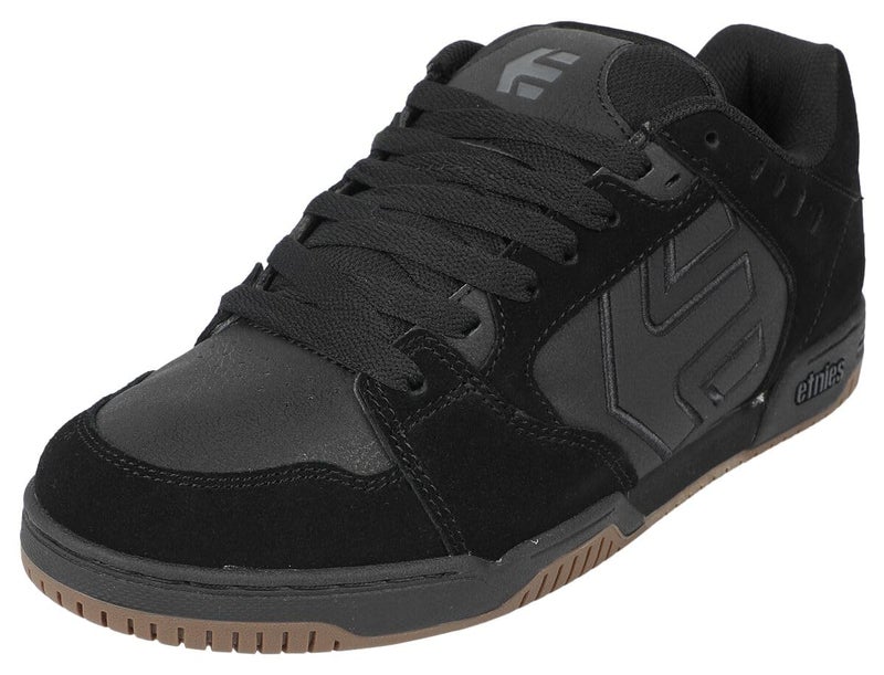 Etnies Faze– Classic Skate Heritage Style with on-Trend Puffy Look, Reinforced Cupsole, Cushioned Fit, Everyday Sneakers with bite - Black/Black/Gum - 9.5 - Image 1