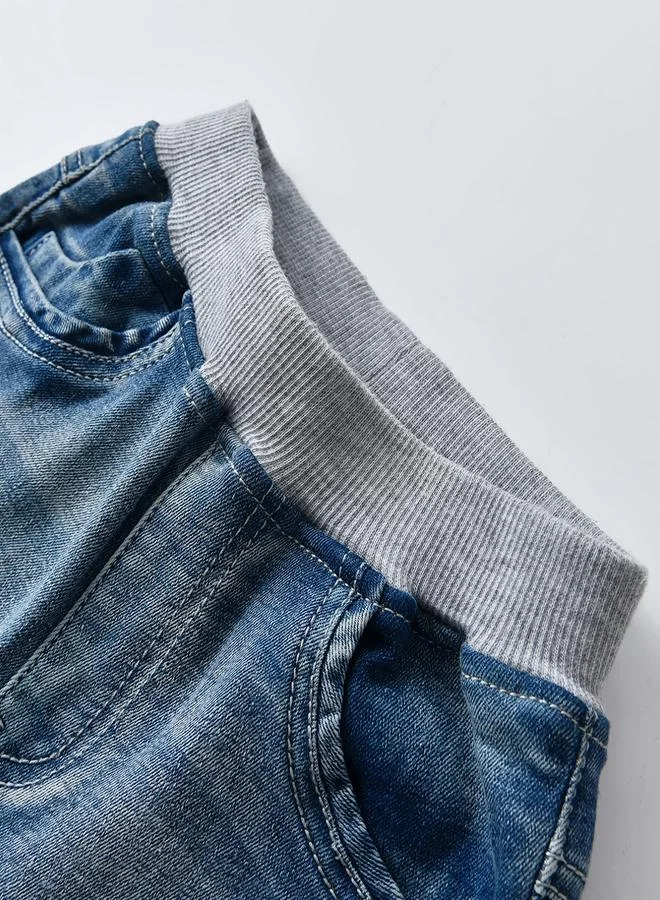 تايك تو Take Two Girls Flare Jeans with Frayed Hem