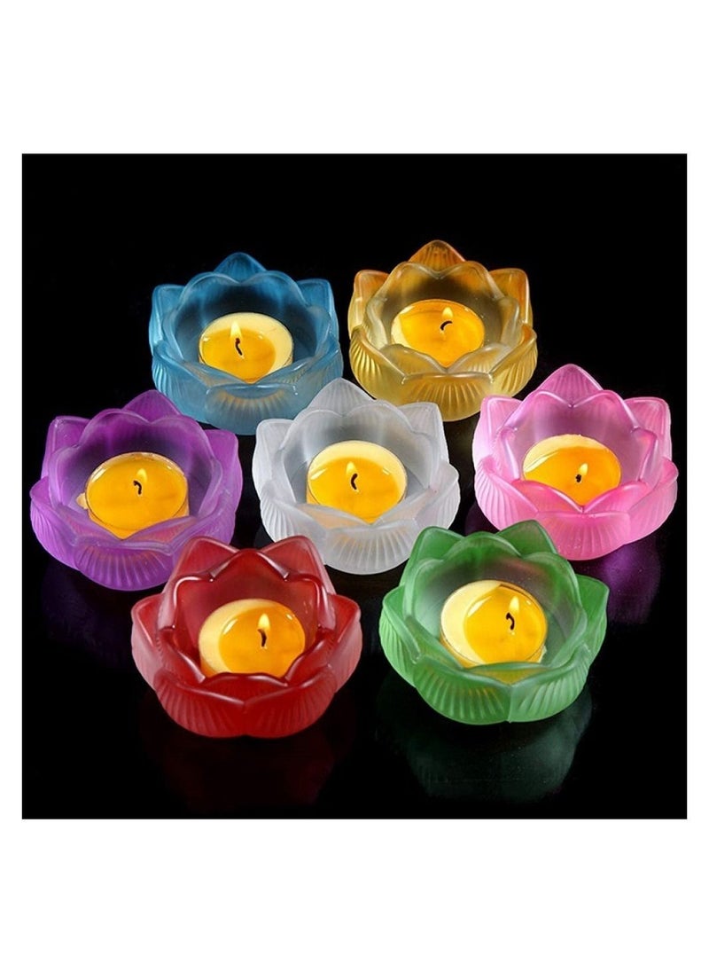 Graffiti Resin Lotus Shape Candle Holder Silicone Mold  - Image 4