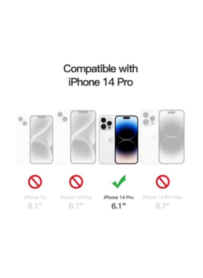 RTZ Privacy Screen Protector for Apple iPhone 14 Pro 6.1-inch Black - Image 5