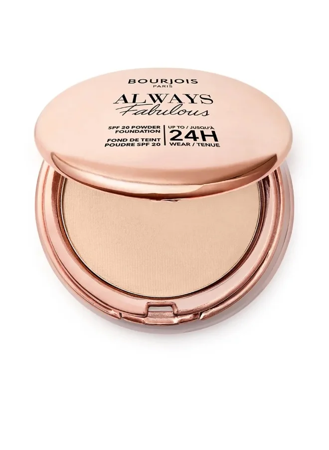 BOURJOIS PARIS Always Fabulous Powder Foundation - 125 - Ivory, 7G