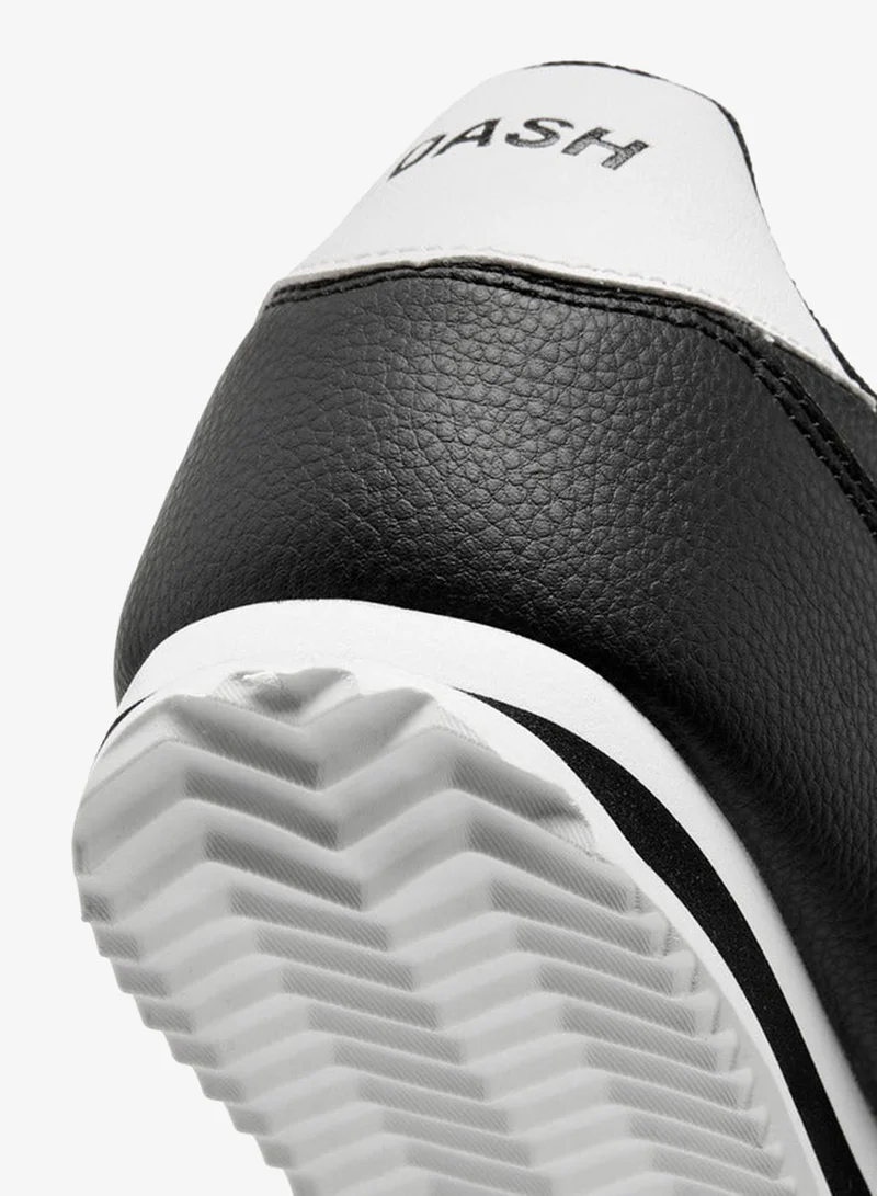 Dash BLACK Panelled Lace-Up Sneakers  | Best Price UAE
