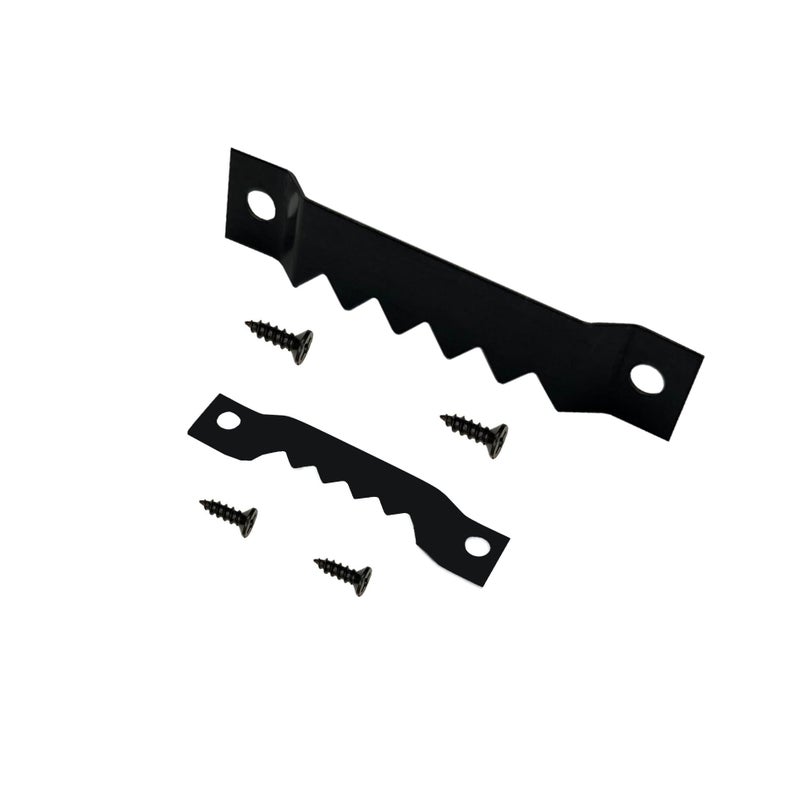 EesTeck 30 Pack Large Heavy and 30 Pack Small Sawtooth Picture Hangers Steel Picture Hangers with Screws Picture Hang Solutions, for Hanging Clock Paintings Artwork Picture Frame Hook Photos (Black) - Image 1
