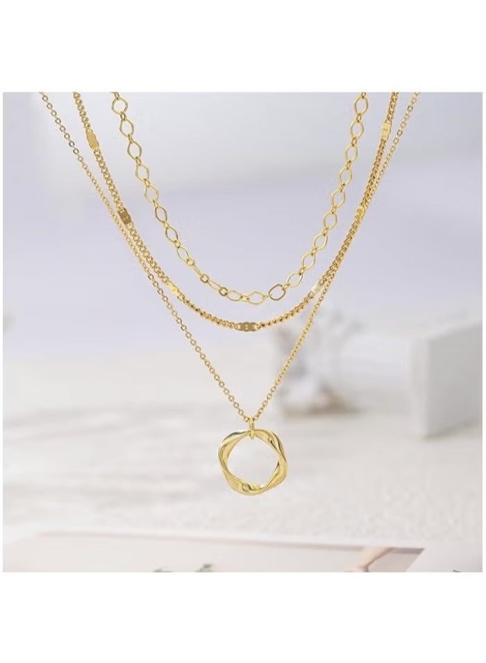 Layered Gold Necklaces for Women, Stackable Dainty 14K Real Gold Plated/Silver Chain Necklace Layering Beach Cute Fashion Pendant Choker Necklaces Trendy Jewelry Set Gifts for Women Teen Girls  - Image 3