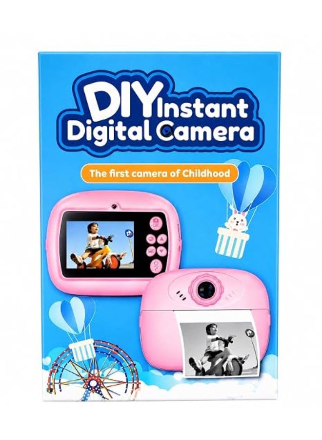 DIY instant digital camera for children with printer, girls’ colour - Image 2