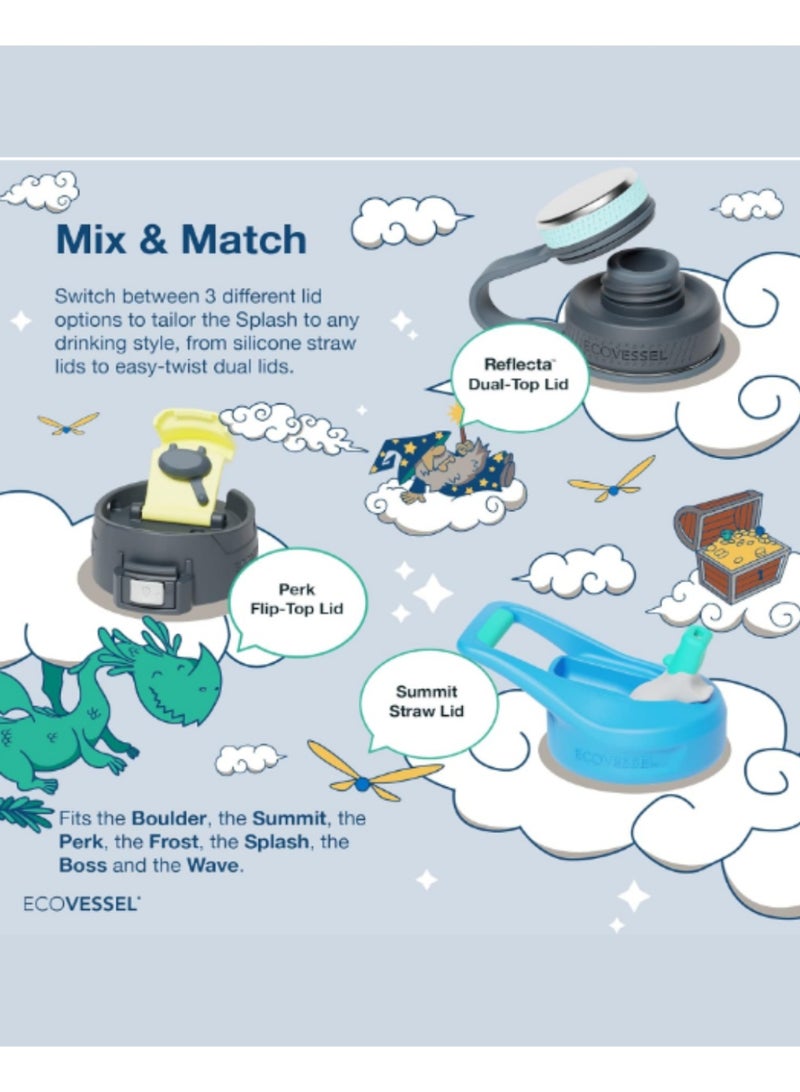 إكو فيسل زجاجة مياه سبلاش للأطفال سعة 12 أونصة (370 مل) - Image 4