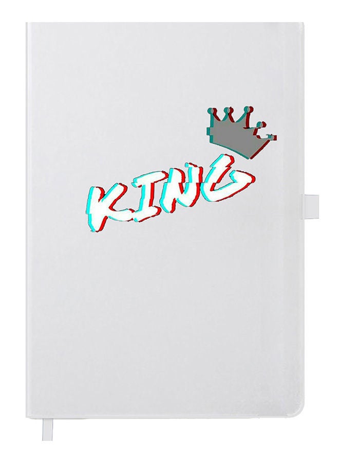 Theodor Designer A5 Thick White Hardcover Notebook King - Image 1