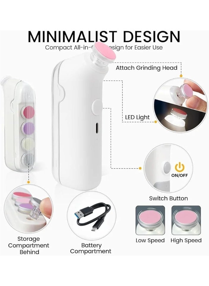 مبرد أظافر كهربائي للأطفال- بشحن USB - Image 4