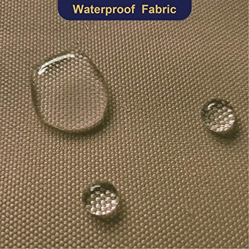 Foreate Waterproof Canvas Fabric by The Yard 600D Upholstery Cordura Fabric 58" Wide for Chairs Indoor Outdoor Water Resistant Canvas Polyester Material Sewing DIY Cloth, 1 Yard Khaki - Image 4