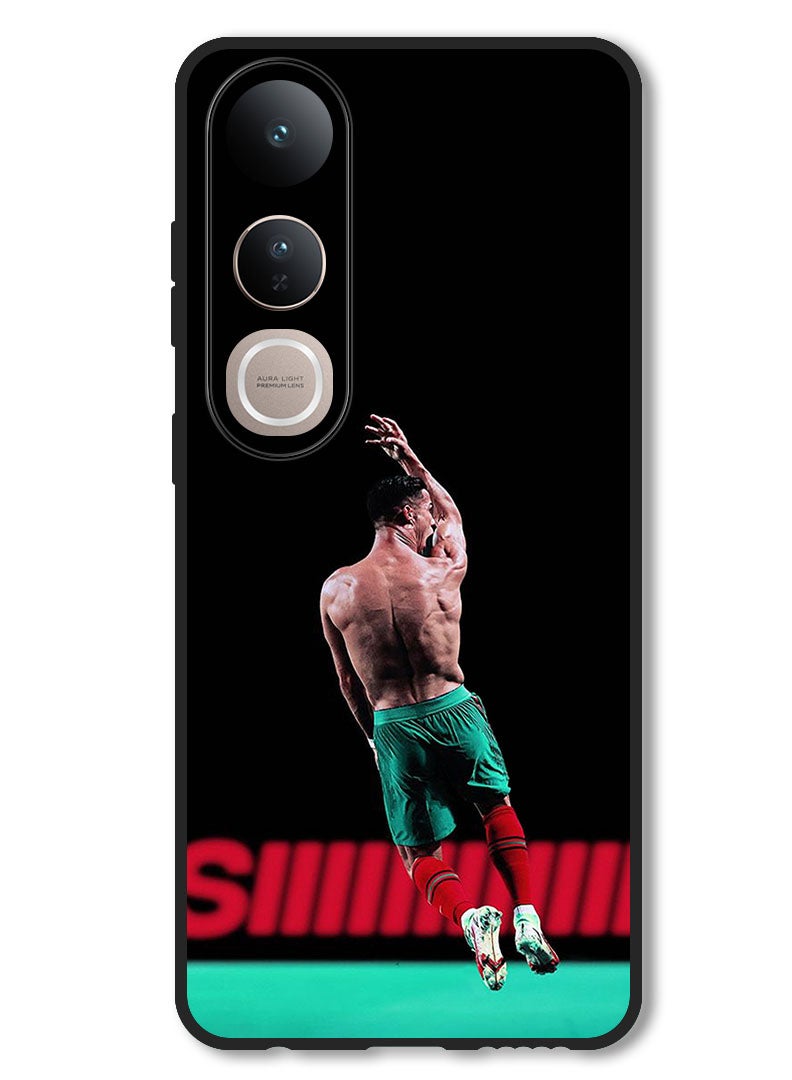 Theodor Case Compatible with Vivo V50 Lite Protection Shockproof Bumper Cover Ronaldo In The Air - Image 1