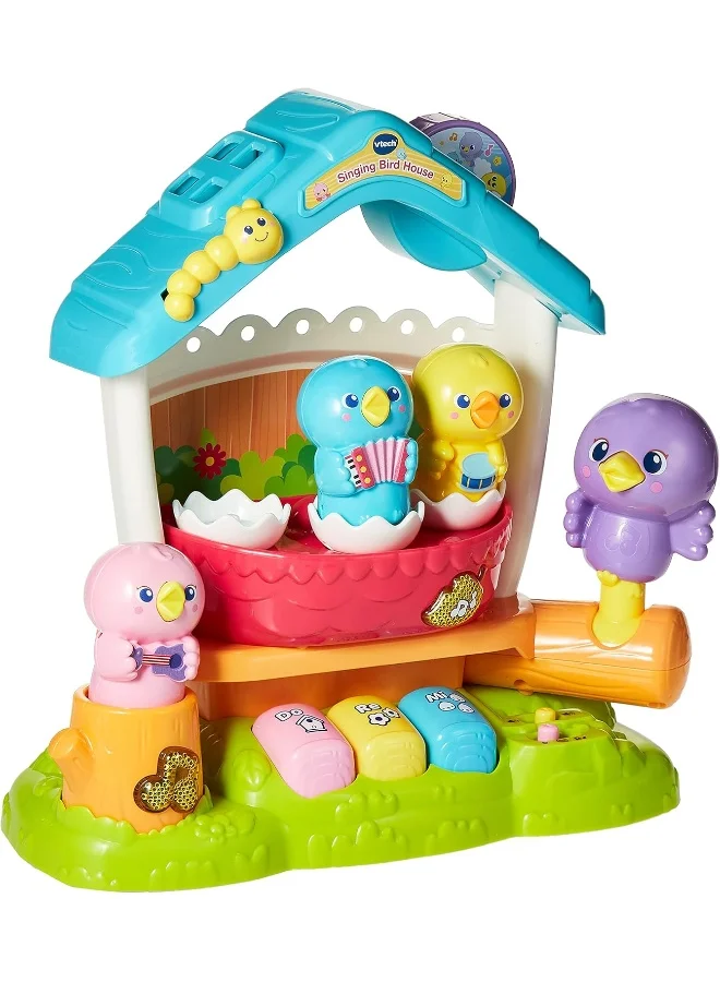 في تك Musical Bird Play House | 50+ Songs And Melodies, Teaches Cause & Effect, Colors, Numbers | Teaches Sounds & Instruments - Multicolor 33x50x11.6cm