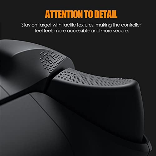 TOMSIN Bumpers & Thumbsticks Replacement LB RB Button for Xbox Series X/S Controllers (6 Pcs)(Black) - Image 3