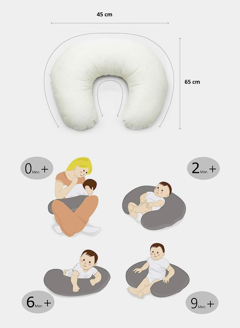 Sleep night Nursing Pillow and Positioner for Breastfeeding Baby Support and Propping Baby Size 65x45 cm - Image 2