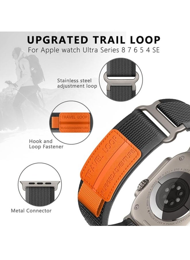 MIGOFAST - Trail loop nylon band for Apple Watch utlra/utlra 2 49mm band  for Apple watch Series 10 band 46mm 42mm for Apple watch Series 9/8/7 band  45mm for Apple Watch Series - Image 1