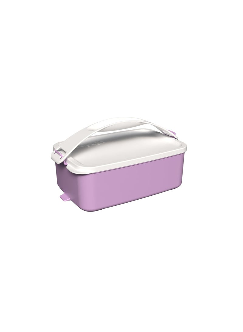 EasyGO Easy-Go 1.5L Portable Lunch Box with Handle- Unsectioned – Microwave, Freezer & Dishwasher Safe - Image 1