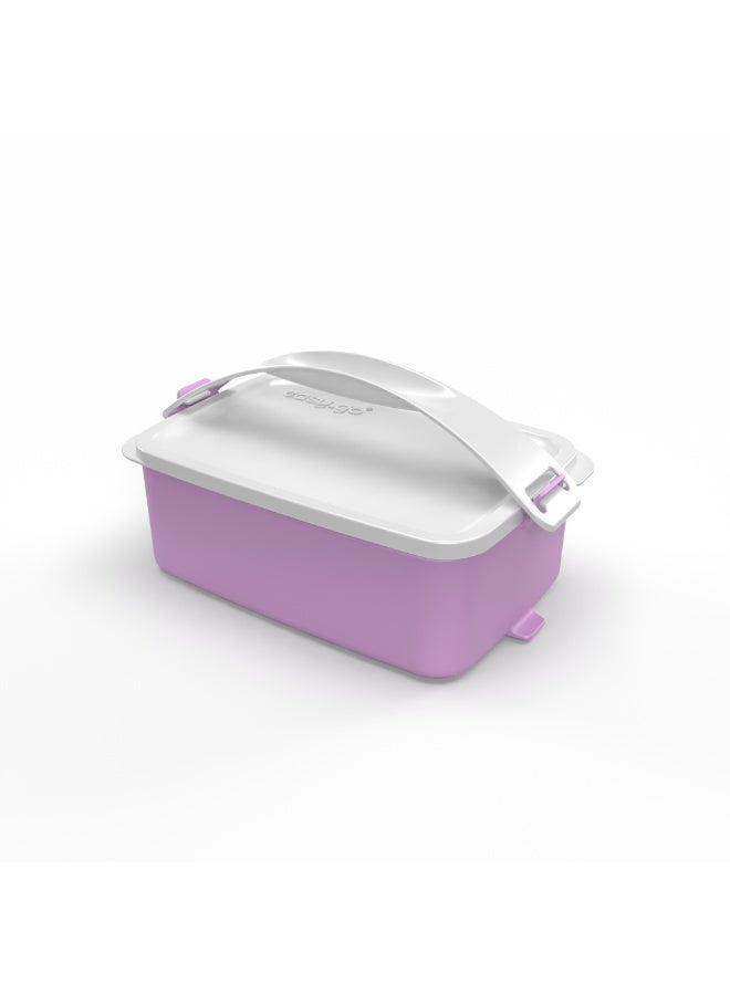 EasyGO Easy-Go 1.5L Portable Lunch Box with Handle- Unsectioned – Microwave, Freezer & Dishwasher Safe - Image 2