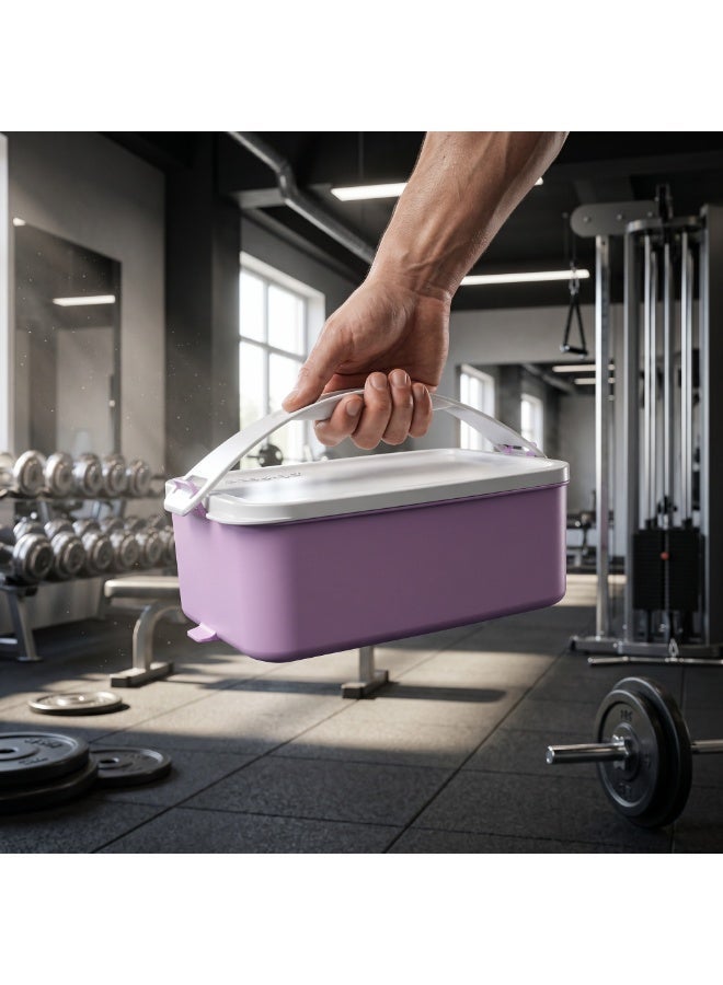 EasyGO Easy-Go 1.5L Portable Lunch Box with Handle- Unsectioned – Microwave, Freezer & Dishwasher Safe - Image 5