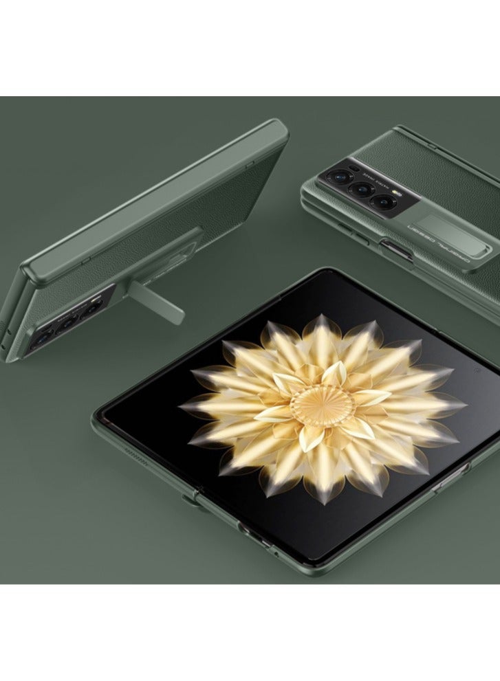 عام توافق مع حافظة هونور ماجيك V2 ، حافظة هاتف جلدية مقاومة للصدمات مع حماية كاملة للمفصلات وحامي شاشة ودعامة لهاتف هونور ماجيك V2. - Image 2