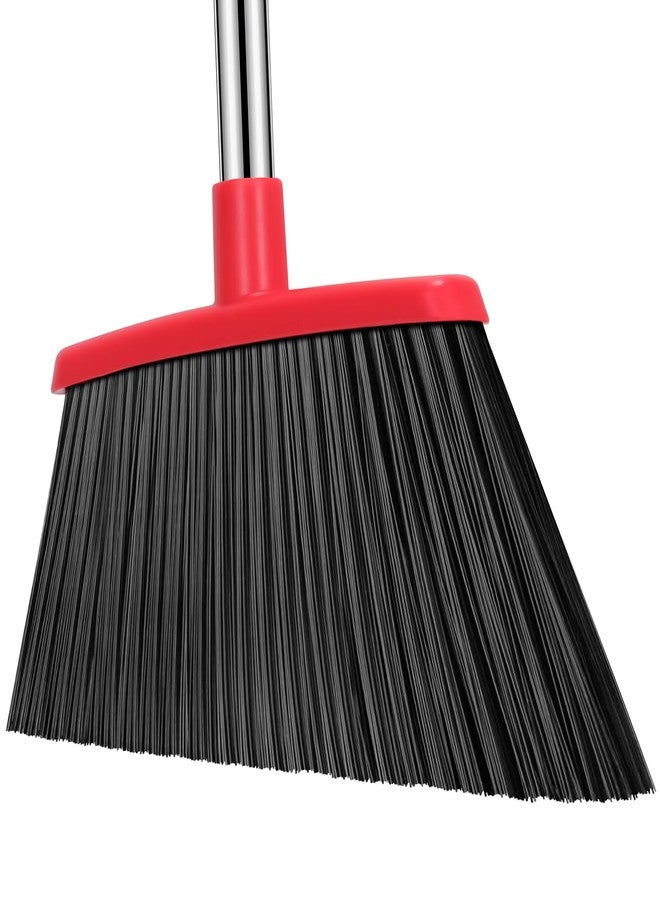 nacena Heavy Duty Broom, 55 Inch Long Handle Outdoor Large Angle Brooms, Commercial Broom for Sweeping Indoor, for Home Garage Kitchen Office Courtyard Lobby Patio Lawn Concrete - Image 1