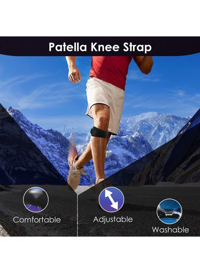 Premium Patella Strap Knee Brace (2 Pack) - Adjustable Support for Arthritis, ACL, Meniscus Tear & Running - Professional Patellar Tendon Support for Hiking, Basketball, Soccer & Squats - Image 5