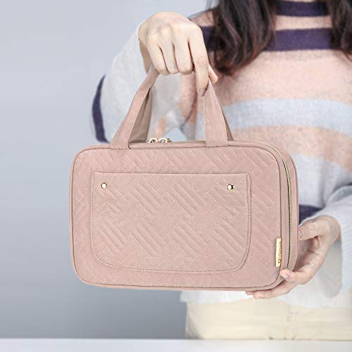 Yarwo Knitting Needles Case (up to 10.6"), Crochet Hooks Organizer with Double Handle for Circular Knitting Needles and Accessories, Dusty Rose (Bag Only) - Image 5