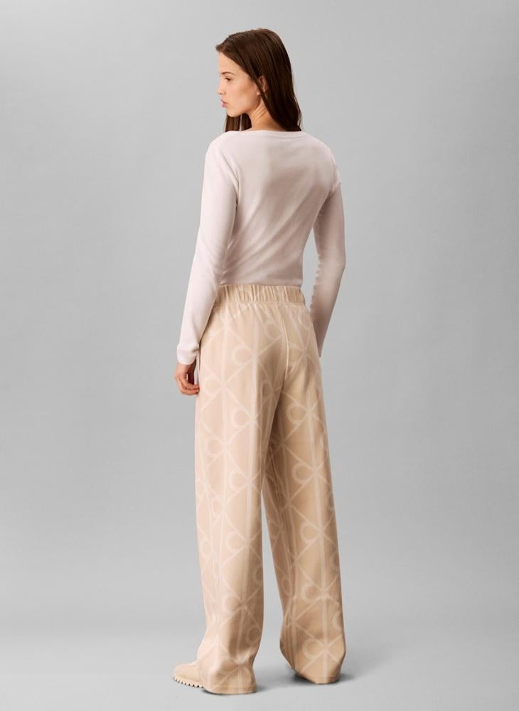 CALVIN KLEIN All Over Print Open Hem Sweatpants - Image 2