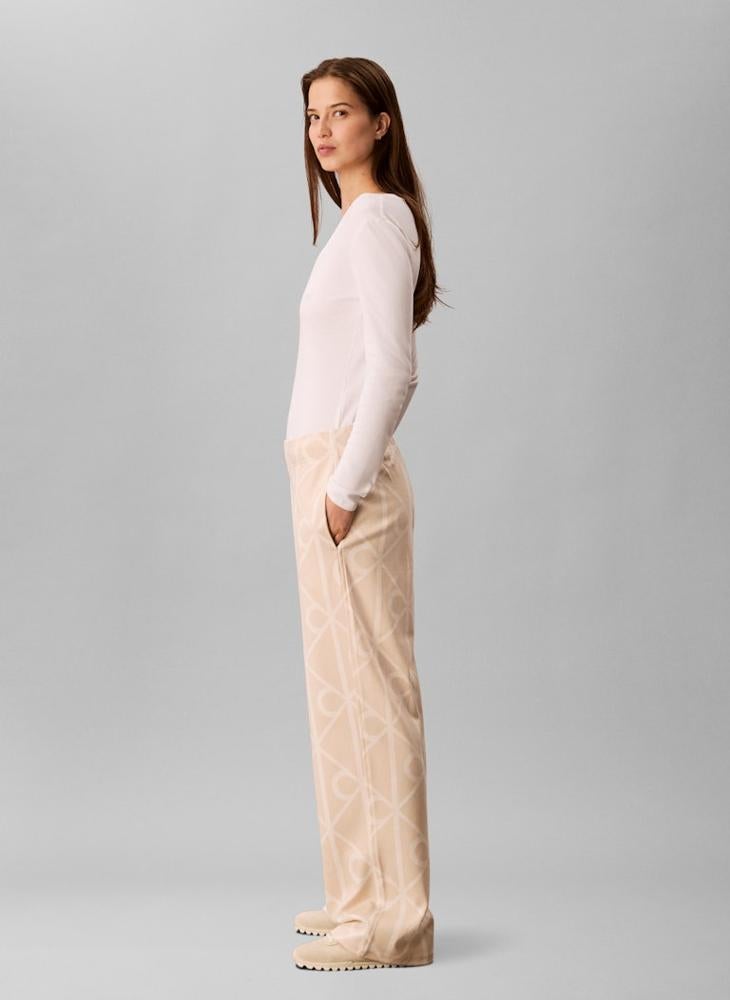 CALVIN KLEIN All Over Print Open Hem Sweatpants - Image 3