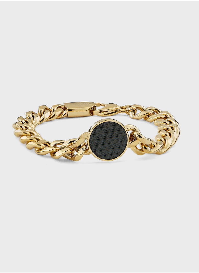 GUESS - Casual 19Mm Coin Pattern Bracelet Bracelet - Image 1