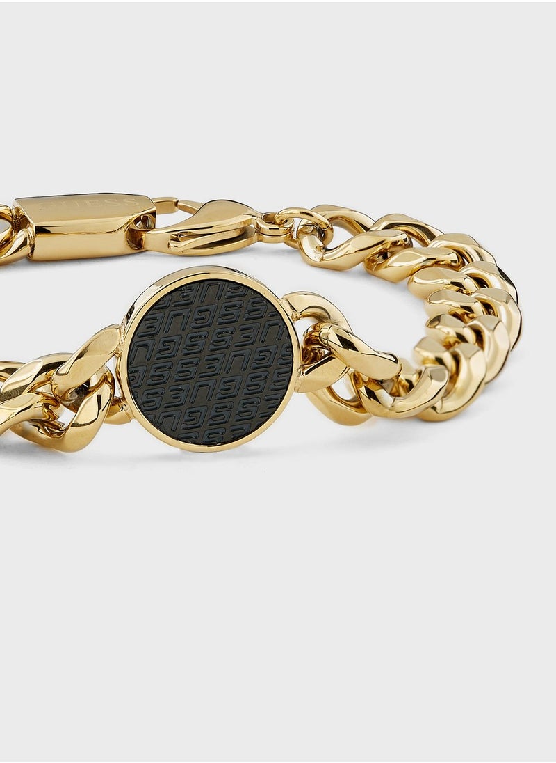 GUESS - Casual 19Mm Coin Pattern Bracelet Bracelet - Image 1