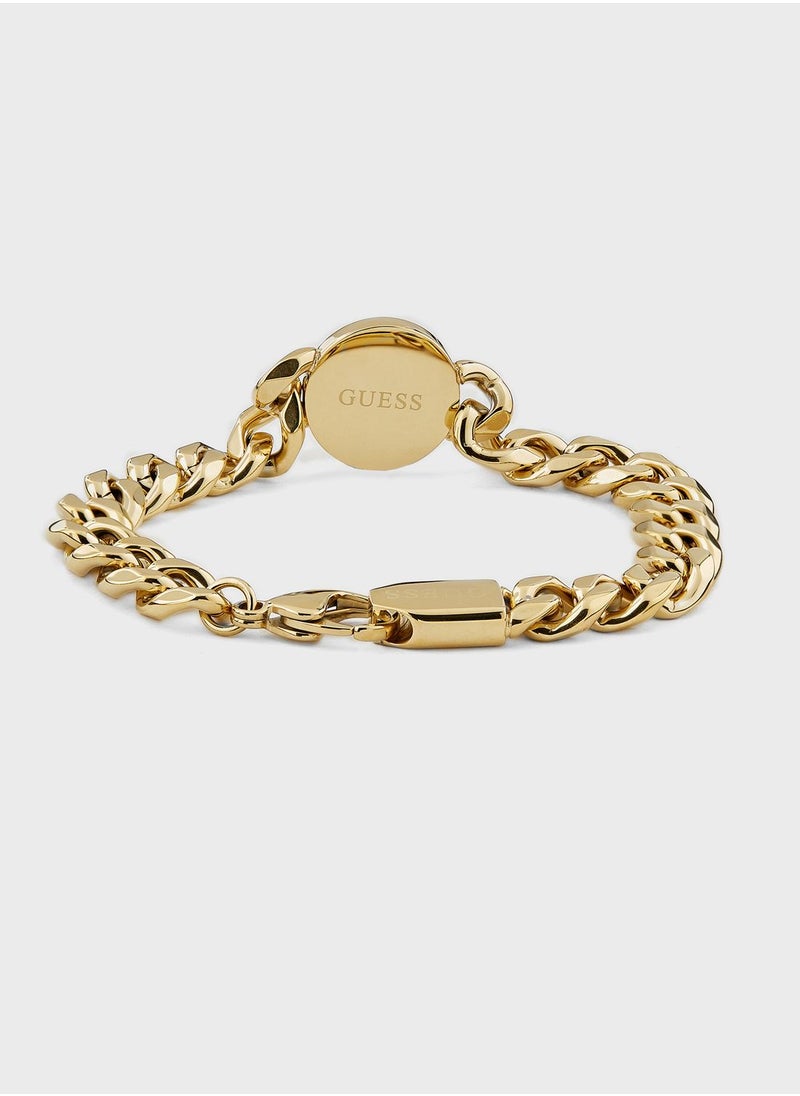 GUESS - Casual 19Mm Coin Pattern Bracelet Bracelet - Image 1