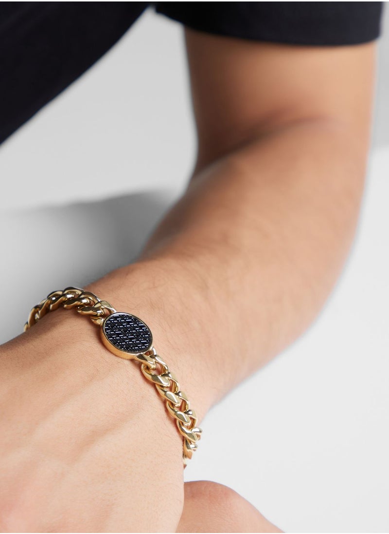 GUESS - Casual 19Mm Coin Pattern Bracelet Bracelet - Image 1