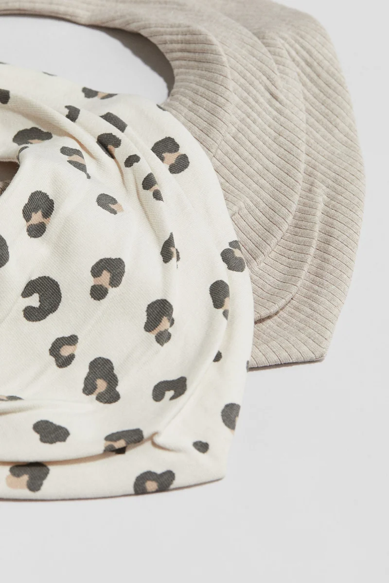 H&M 2-pack terry-lined triangular scarves