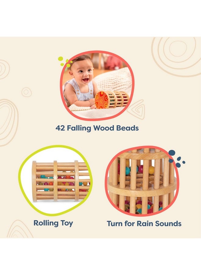 B. toys- A-Maze Rain Rush Dexterity Toy- Crawling Rolling Tower- Developmental Natural Wooden Rainmaker Toy- Toys for Toddlers - Image 5